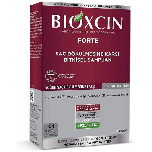 Шампунь против интенсивного выпадения волос Bioxcin Forte bioxcin forte shampoo 300 ml 10 15 oz