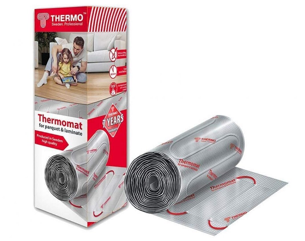 Теплый пол нагревательный мат Thermo Thermomat TVK-130 LP 1,5 м.кв