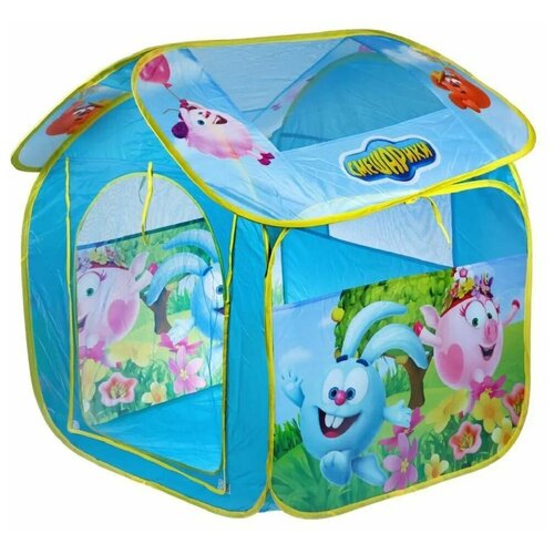 Палатка детская игровая Смешарики 83*80*105 см в сумке