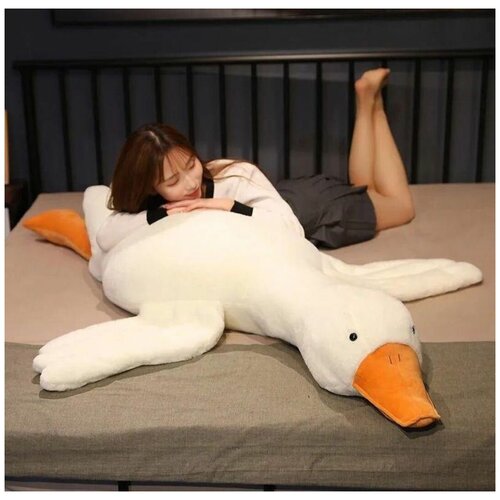 Мягкая игрушка большой гусь 240 см. Антистресс, подушка обнимашка.