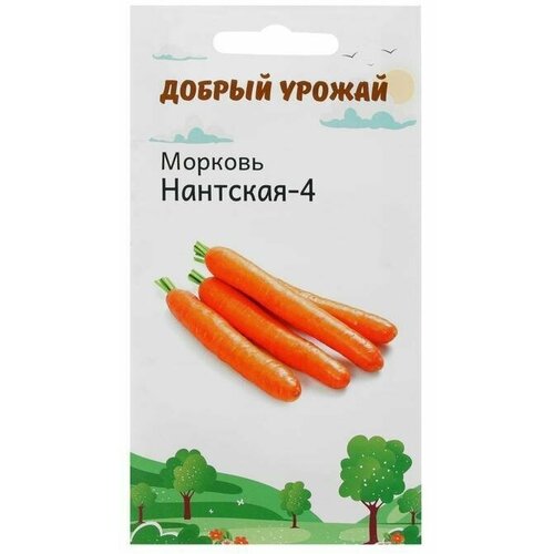 Семена Морковь Нантская-4 1 гр 10 упаковок семена морковь вовка морковка 1 5 гр