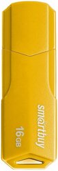 USB Флеш-накопитель - Smart Buy CLUE, 16 Гб, пластик, желтый, 1 шт.