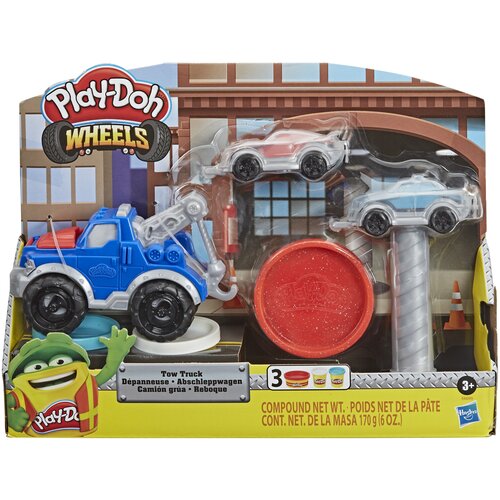 Масса для лепки Play-Doh Wheels Эвакуатор, E6690 3 цв. масса для лепки play doh wheels веселая стройка e4293 4 цв