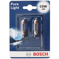 Лампа автомобильная накаливания Bosch Pure Light 1987301004 C5W 5W SV8,5/8 2 шт.