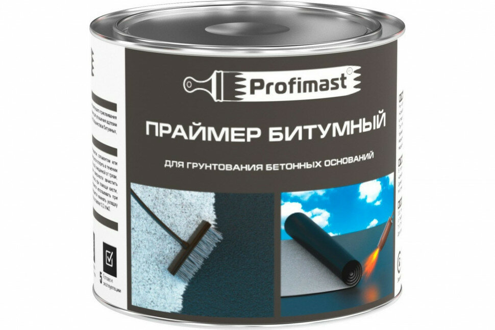 фото Битумный праймер Profimast 2 л / 1,8 кг 4607952900790