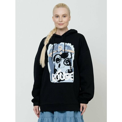 фото Толстовка pelican, размер xs(42), черный