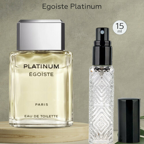 Gratus Parfum Egoiste Platinum духи мужские масляные 15 мл (спрей) + подарок