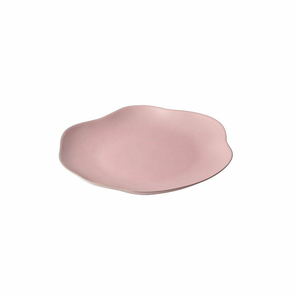 Тарелка ROOMERS TABLEWARE Shell 22.6 см каменная керамика цвет розовый (L9004-705U)