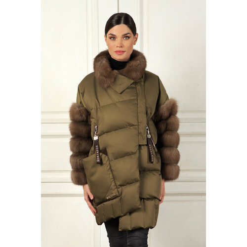 Пуховик NORTHFOX, размер 54-56, зеленый