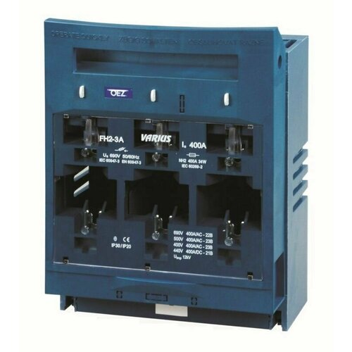 Разъединитель нагрузки FH2-3A/F Ie 400 A (520 A/ZP2), Ue 690 V, 3-полюсное исполнение, OEZ:14368