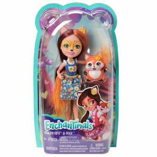 Mattel Enchantimals - Кукла с питомцем Лисичка Фелисити