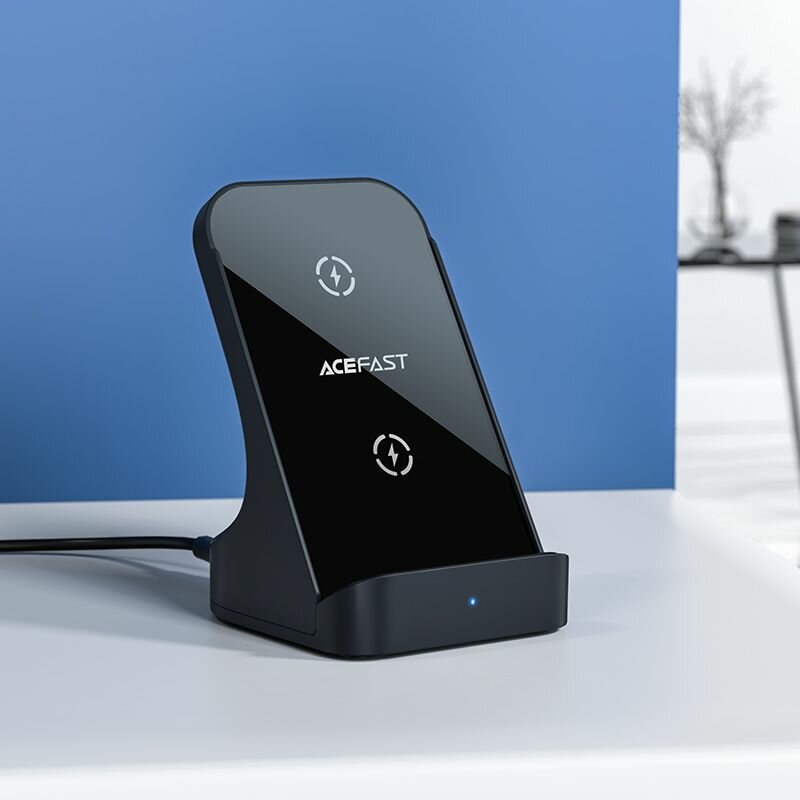 Беспроводное зарядное устройство ACEFAST E14 desktop wireless charger. Цвет: серый космос