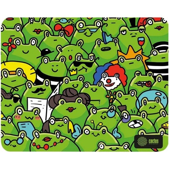 Коврик для мыши Cactus Frogs 300x250x3мм (CS-MP-D09M)