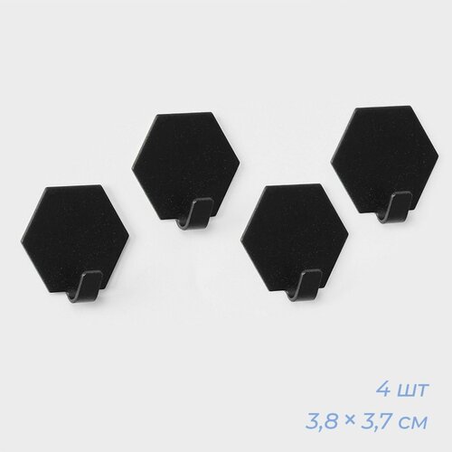 Набор металлических самоклеящихся крючков 4 шт 420₽