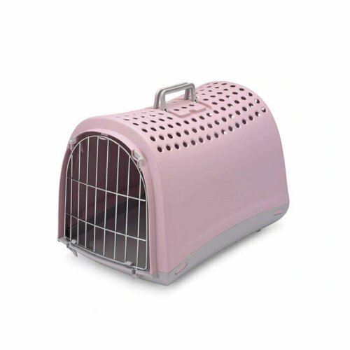 Переноска для животных IMAC Linus 50х32х34,5см, пепельно-розовая imac переноска linus для кошек и собак мелкого размера 50х32х34 5 см пепельно розовая