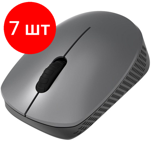 Комплект 7 штук, Мышь компьютерная RITMIX RMW-502 GREY 1200 dpi, 3кн (80000935) комплект 7 штук мышь компьютерная ritmix rom 308 1000 dpi подсветка 3кн 80001671