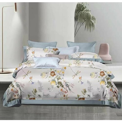 Комплект постельного белья с одеялом, La Perla, Сатин люкс, Евро, наволочки 50x70