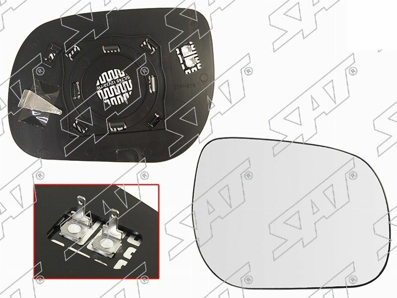 IPSASP_ST-121-0084 Полотно зеркала TOYOTA RAV4 05-13 RH сферическое с обогревом