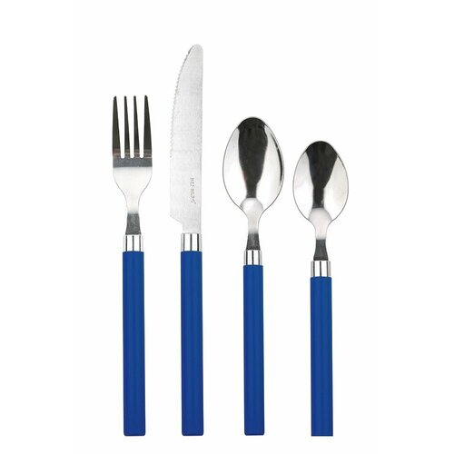 RB-4540-BL Набор столовых приборов 24пр, нерж. сталь, син. цв.
