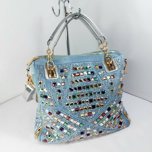 Сумка шоппер , голубой