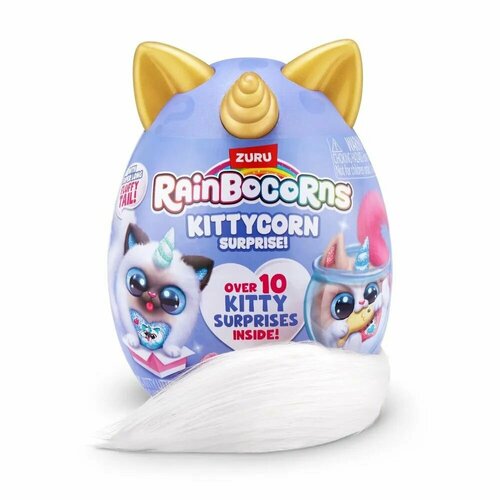 Игрушка-сюрприз ZURU Rainbocorns Kittycorn Серия 3 Белый хвостик 2650₽