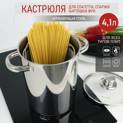 Кастрюля для спагетти и спаржи 16см Tarrington House 3638₽