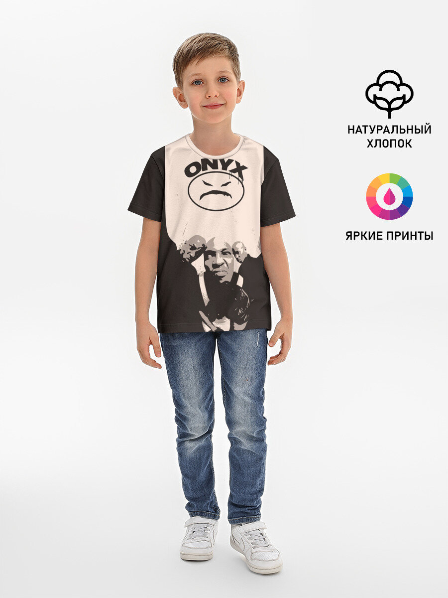 Футболка Lacotton.ru хлопковая детская Onyx, размер 170, мультиколор
