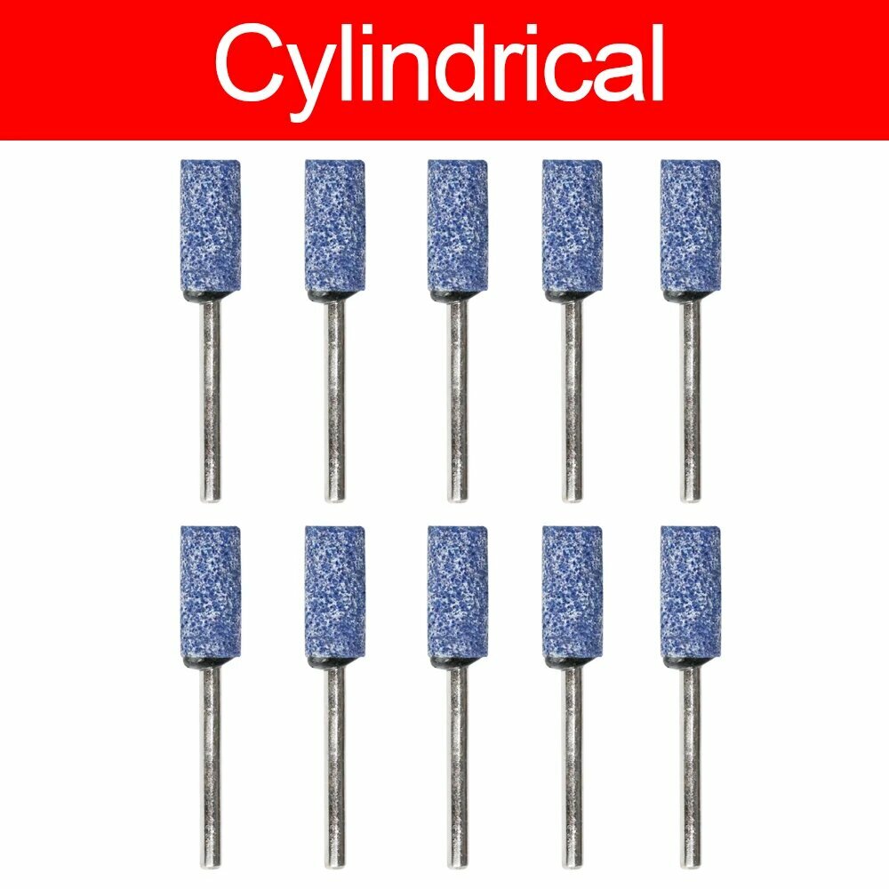 10 шт. шлифовальные насадки абразивный монтажный камень для вращающихся электроинструментов Dremel электрический шлифовальный камень колесо Dremel Access 5mm 10pcs Cylindrical