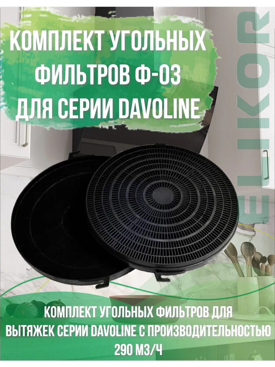 Комплект угольных фильтров Ф-03 2шт