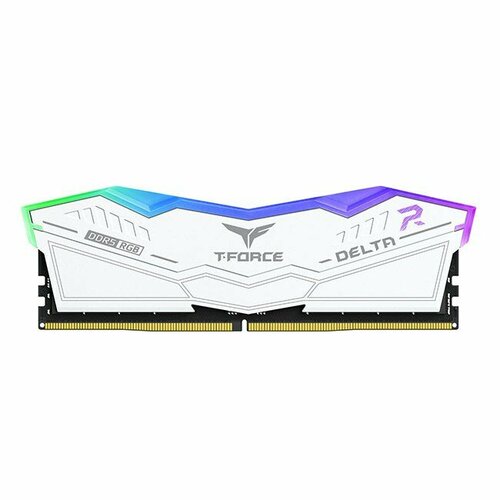 Модуль памяти DDR5 32Gb 2x16Gb 7800MHz Team Group T-Force Delta RGb FF4D532G7800HC38DDC01 White 17465₽