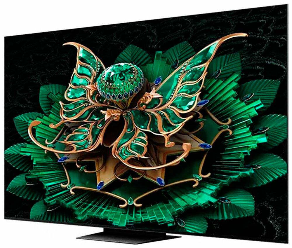 Телевизор TCL 55C7K, 55 дюйма, 4K Ultra HD, смарт ТВ, Google TV, черный — фото 1