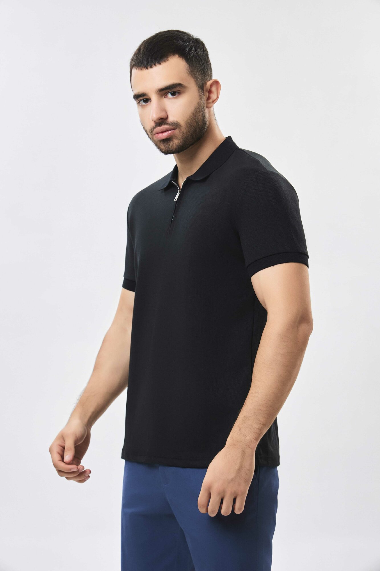 Поло спортивное TERRA PRO, размер XL, black — фото 1