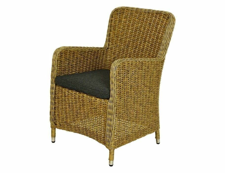 Садовое кресло из искусственного ротанга беркшир, коричневое, Kaemingk 840200