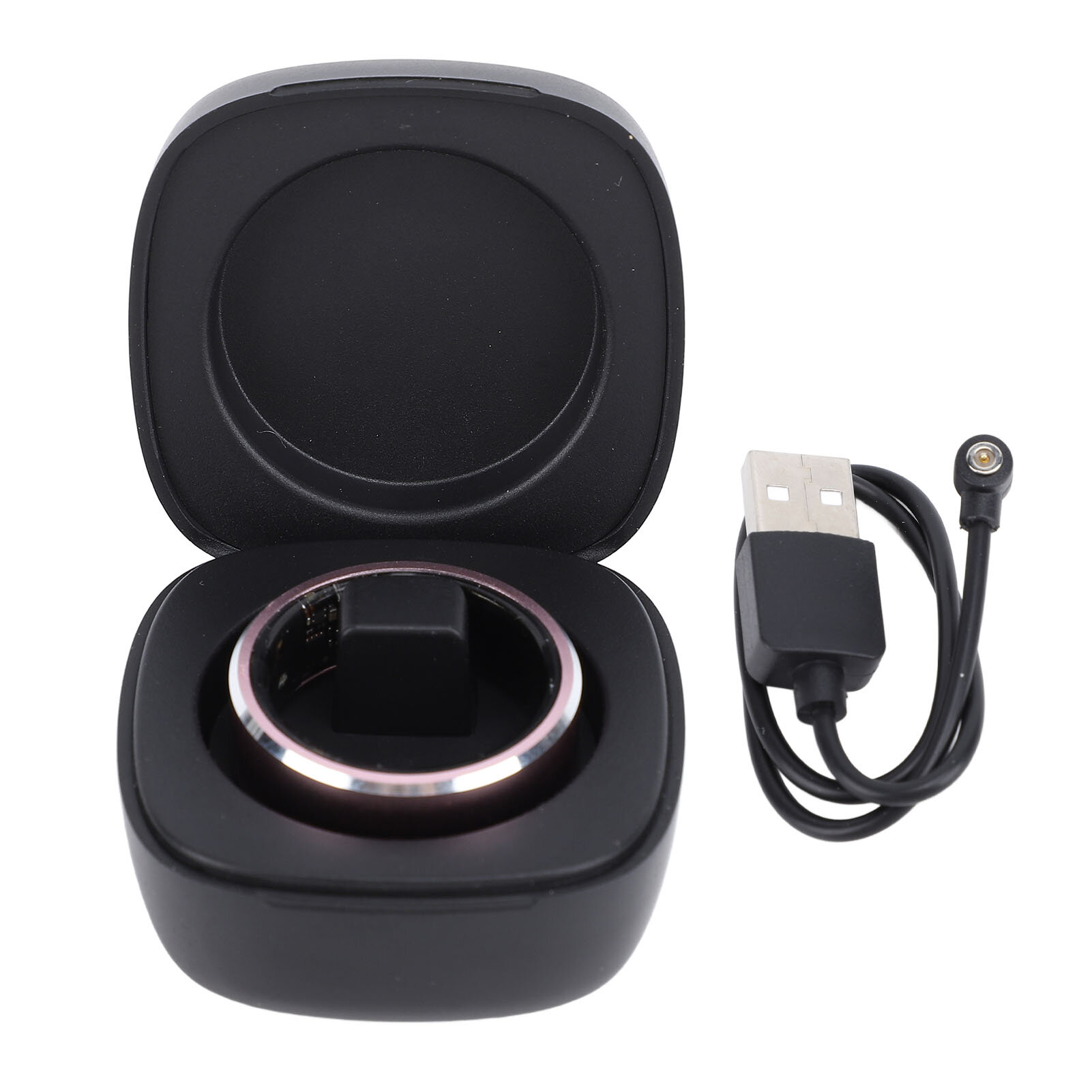 Smart Ring with Charging Case Roseate IP68 Water Resistant Bluetooth 5.1 Pedometer Lightweight Sleep Tracker for Present 8
