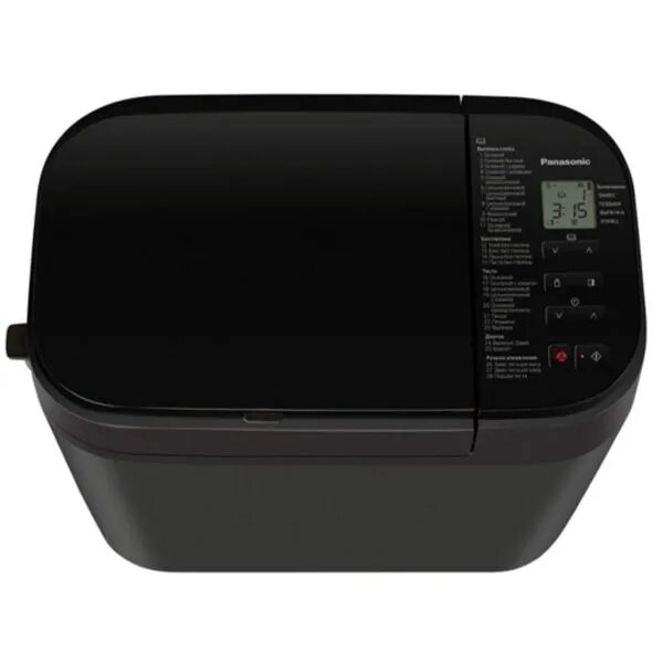 Картинки Хлебопечка Panasonic SD-R2530KTS, 550Вт, 28программ, 3 размера буханки, диспенсер для добавок