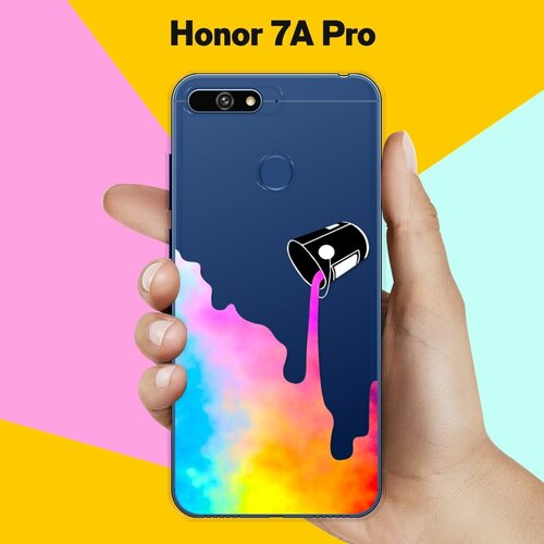 Силиконовый чехол Краски на Honor 7A Pro силиконовый чехол розочки на honor 7a pro