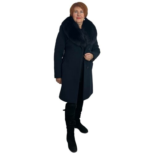 Зимнее пальто женское. Зимнее пальто с натуральным мехом. Пальто женское классическое.Размер 46-48