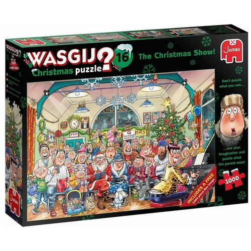 Пазл Jumbo 1000 деталей: Вазгич. Рождественское шоу! (Wasgij Original)
