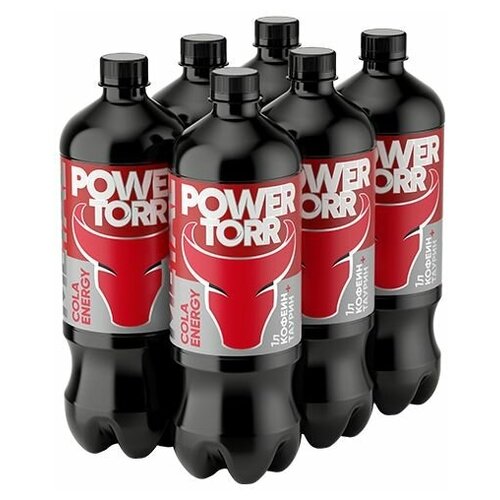 Power Torr Metal Cola Energy 1л - 6 бутылок