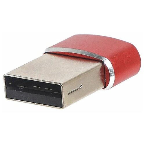 Переходник PALMEXX USB2.0 (m) - USB Type-C (f), красный переходник palmexx usb2 0 m usb type c f фиолетовый