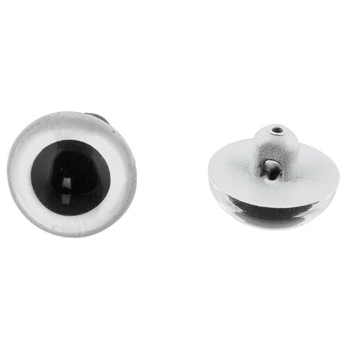 HobbyBe Глаза кристальные пришивные, CRP- 10-5, 24 шт. белый 10 см