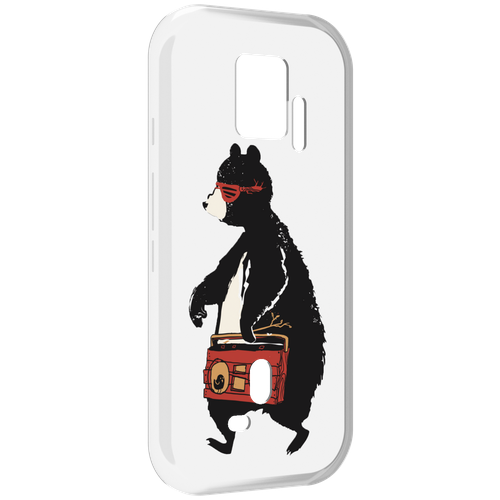 Чехол MyPads Музыкальный медведь для ZTE Nubia Red Magic 7S Pro задняя-панель-накладка-бампер чехол mypads музыкальный медведь для zte nubia red magic 7s pro задняя панель накладка бампер