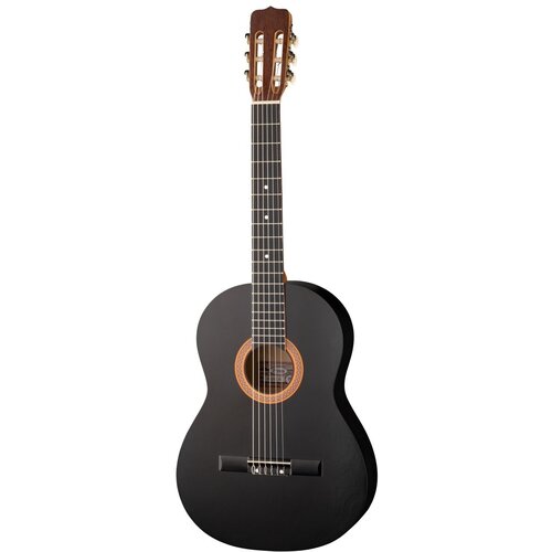 GC-BK20-G-3/4 Классическая гитара 3/4, черная, глянцевая, Presto