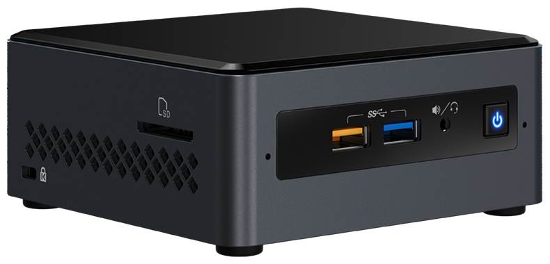 Платформа Intel NUC BOXNUC7PJYHN2, Intel Pentium J5005, 2xDDR4 SODIMM, CR, WiFi, BT, 4xUSB 3.0, HDMI, серый (BOXNUC7PJYHN2_99AHT4) Без ограничений