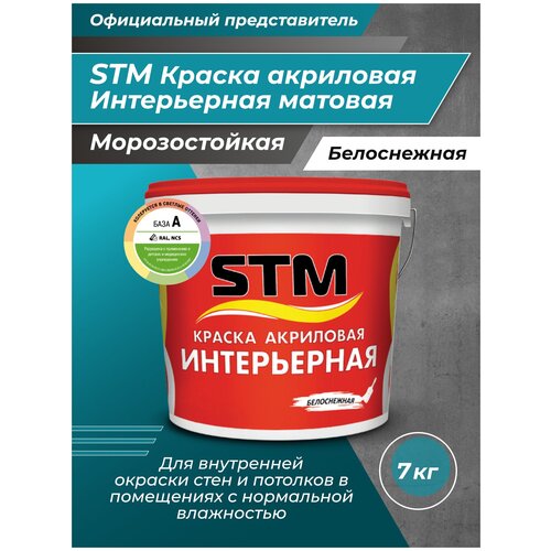 Краска интерьерная матовая STM