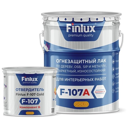 Finlux F-107 Gold бесцветный, полуглянцевая, 4 кг