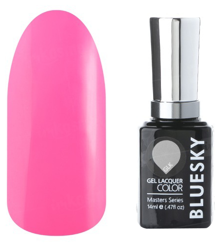 BLUESKY Masters Series Гель-лак 14мл GLK232 Яркое лето (ярко-розовый, без блесток и перламутра, плотный.)