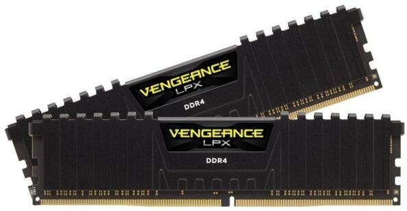 Оперативная память для компьютера 16Gb (2x8Gb) PC4-25600 3200MHz DDR4 DIMM CL16 Corsair Vengeance LPX (CMK16GX4M2E3200C16)