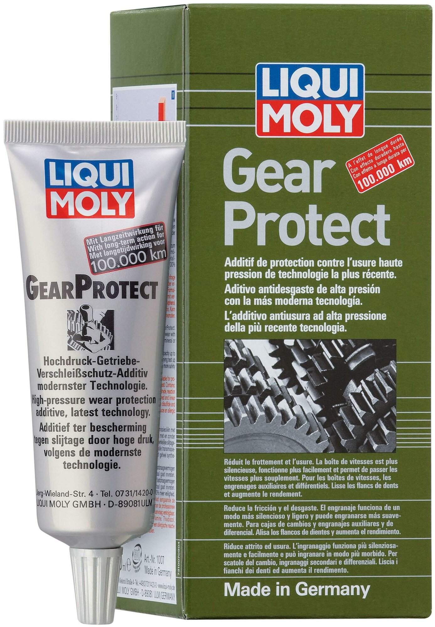 Присадка В Трансмиссию Gear Protect 80мл Liqui Moly Liqui Moly Арт. 1007 Liqui moly арт. 1007