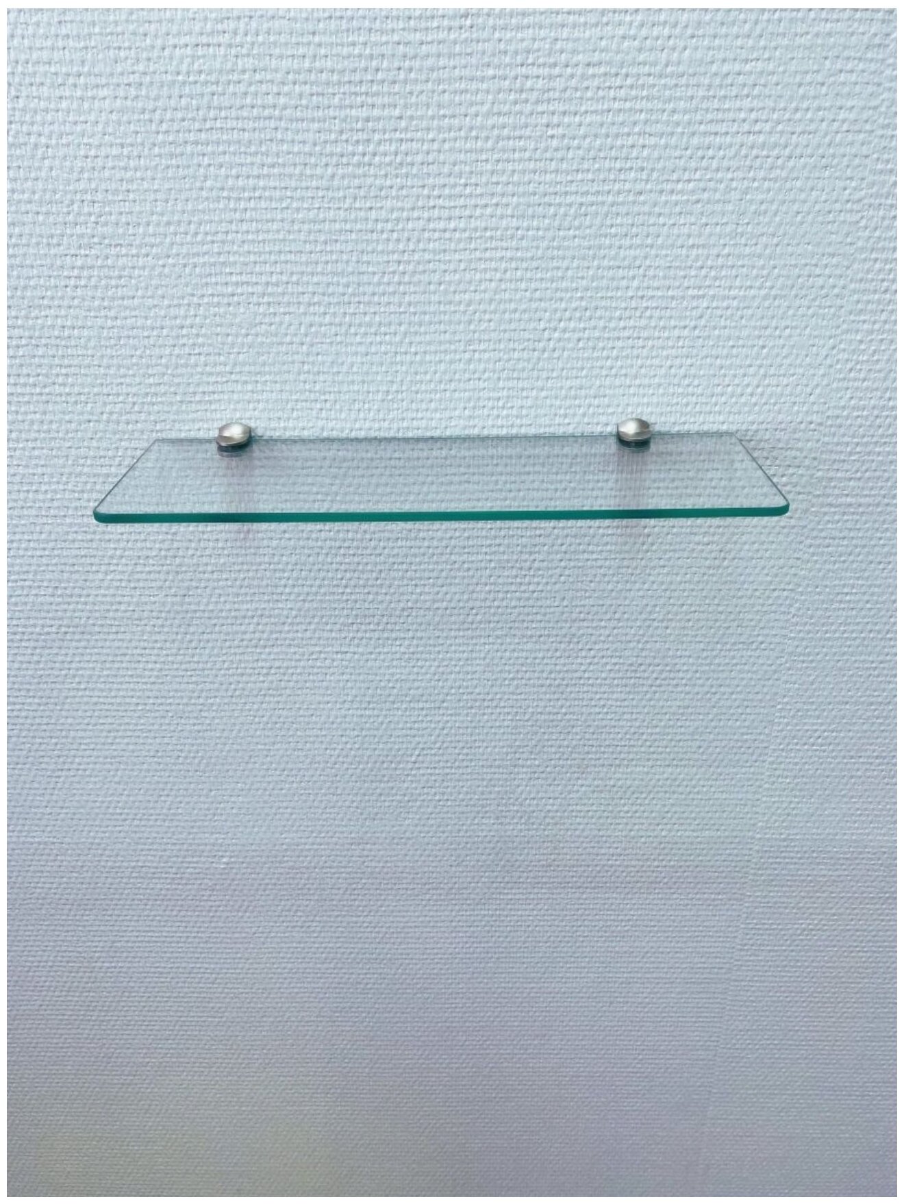 Полкодержатель для стеклянных полок толщиной 5-6 мм, под саморез, хром, 4 шт. - фотография № 6